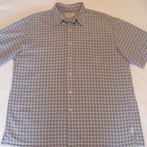 J Crew Large Short Sleeve Shirt, Seersucker Fabric